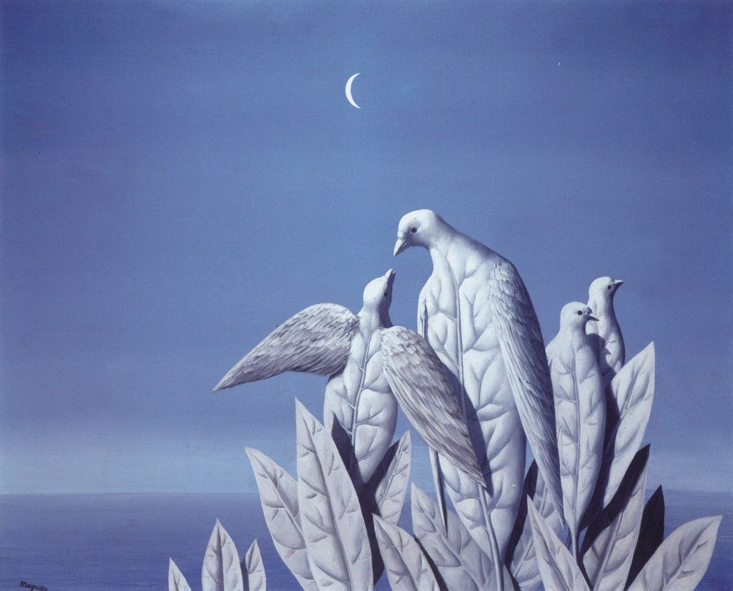 zwykłe przedmioty zaczęły krzyczeć. René Magritte, praca 2.