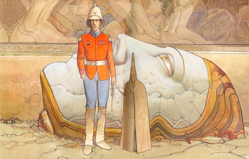 pokolorujmy sobie obcą planetę. Moebius (Jean Giraud), praca 9.