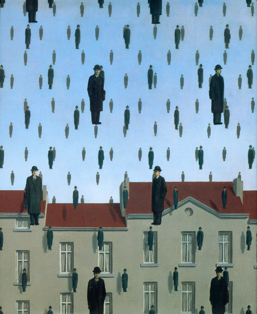 zwykłe przedmioty zaczęły krzyczeć. René Magritte, praca 8.