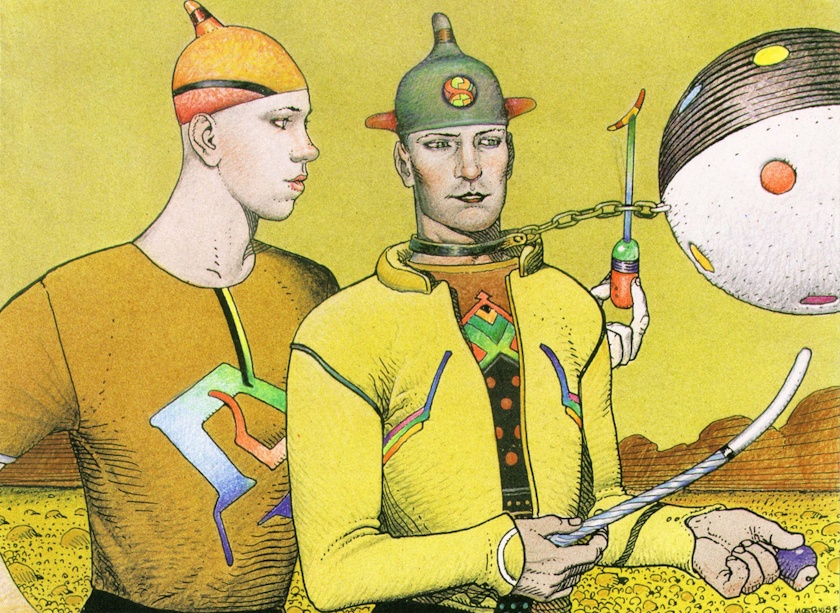 pokolorujmy sobie obcą planetę. Moebius (Jean Giraud), praca 8.