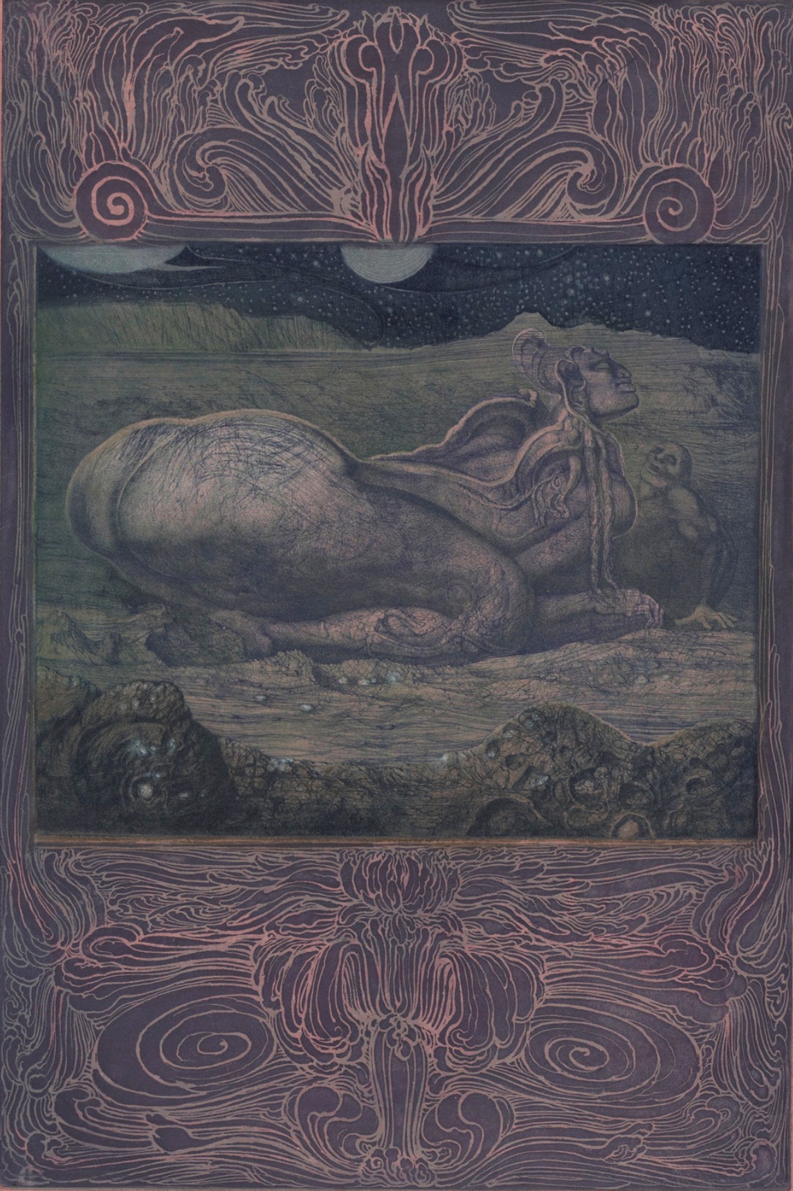 sufit jest bliżej nieba, niż myślisz. Ernst Fuchs, praca 7.