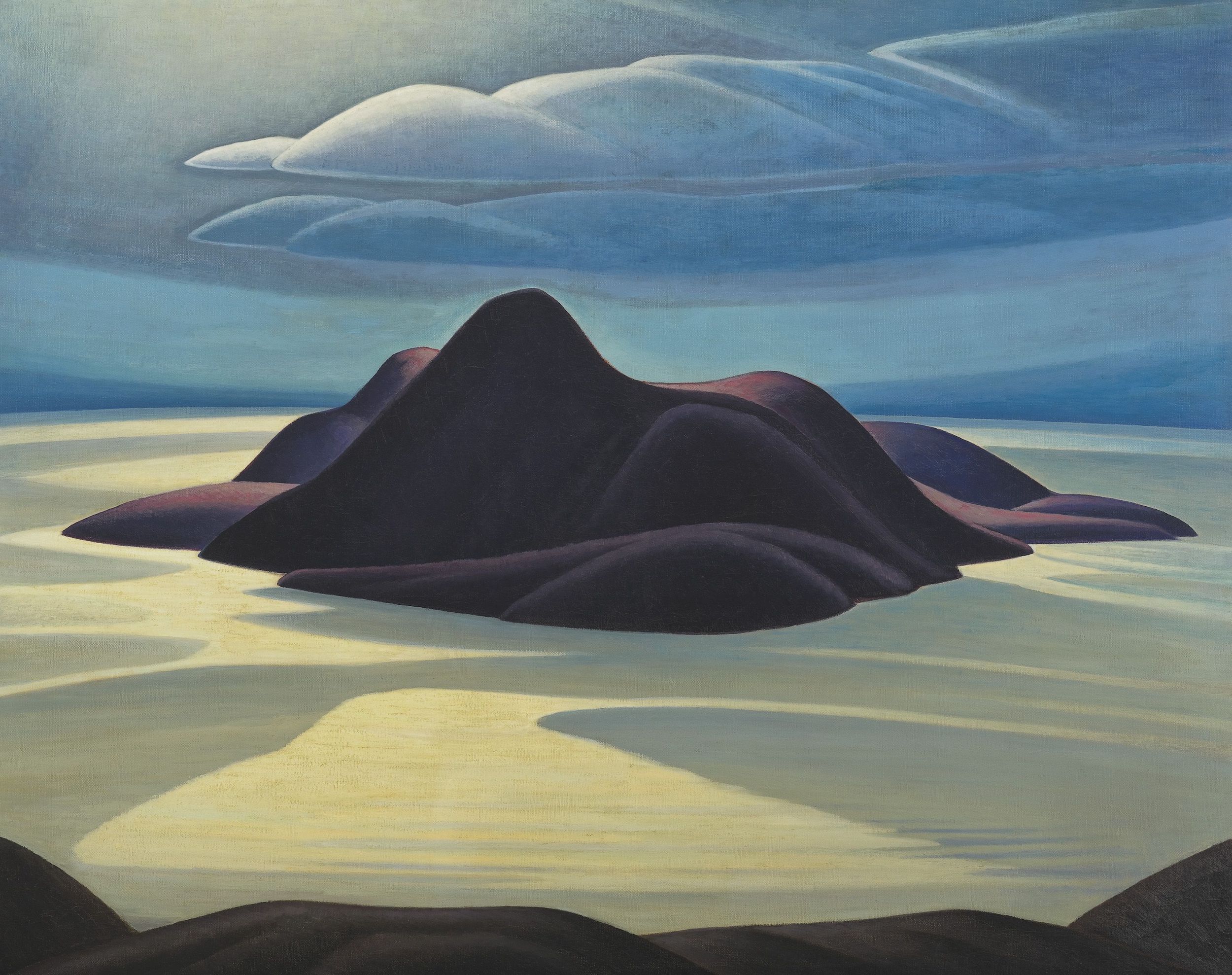 wyżej robi się ciszej. Lawren Harris, praca 8.