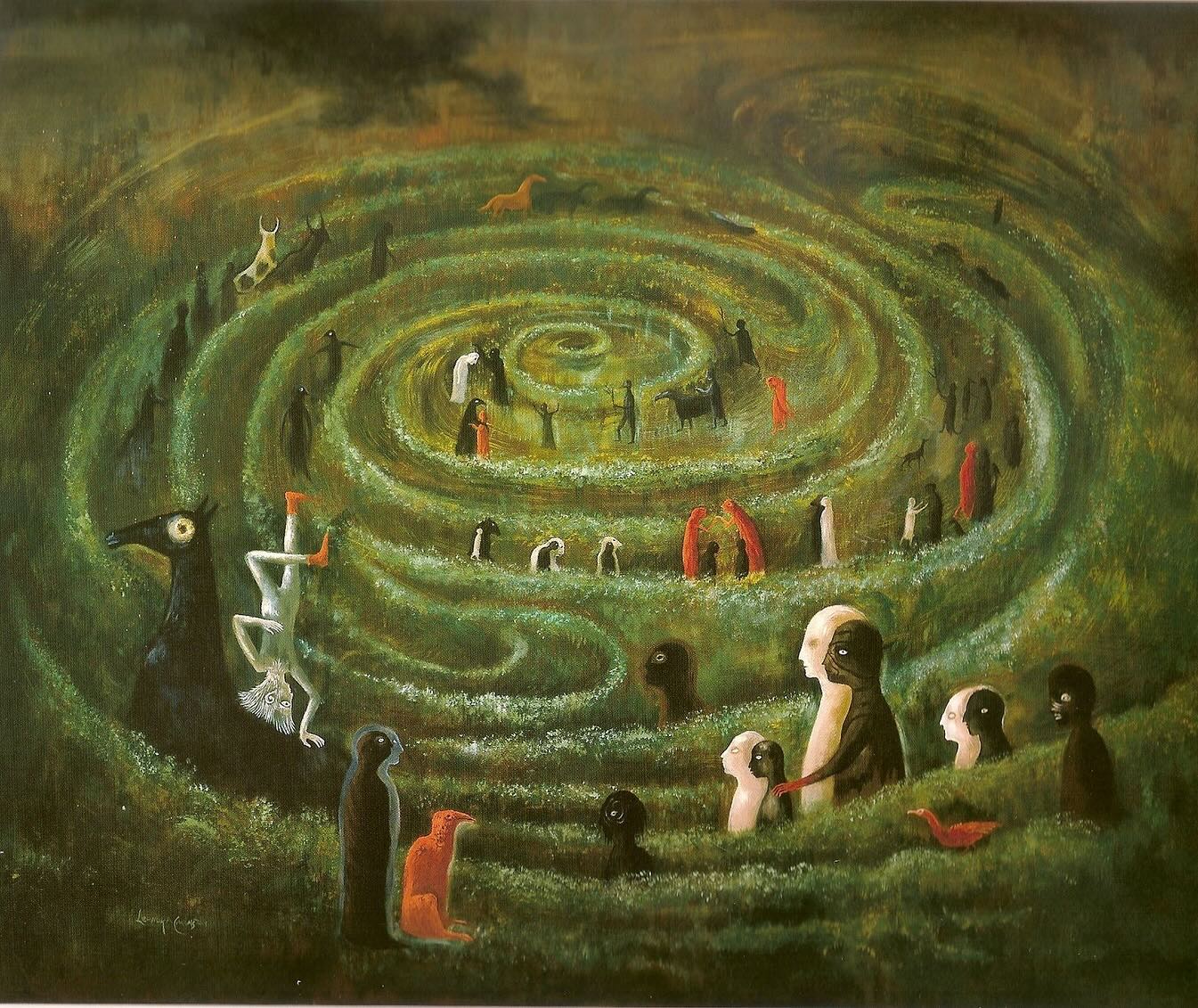 kochany koszmarze, piszę do ciebie. Leonora Carrington, praca 2.