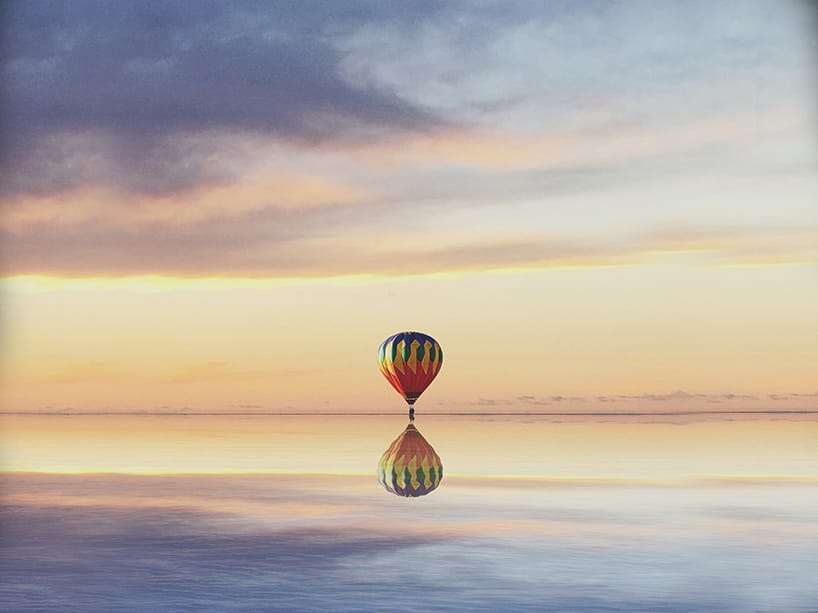 krajobraz zawinął się nad głową. Laurent Rosset, praca 7.