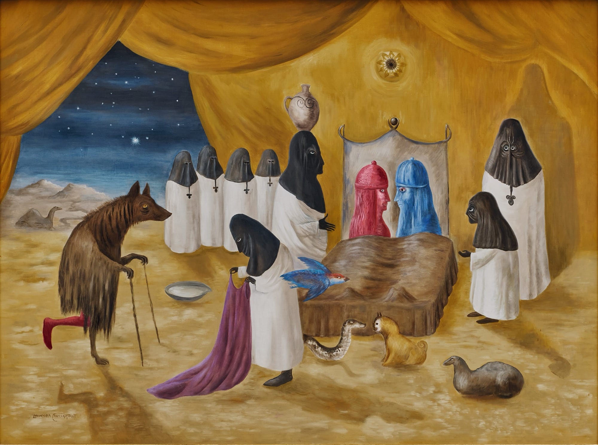 zostawiłam konwenanse za drzwiami. Leonora Carrington, praca 6.