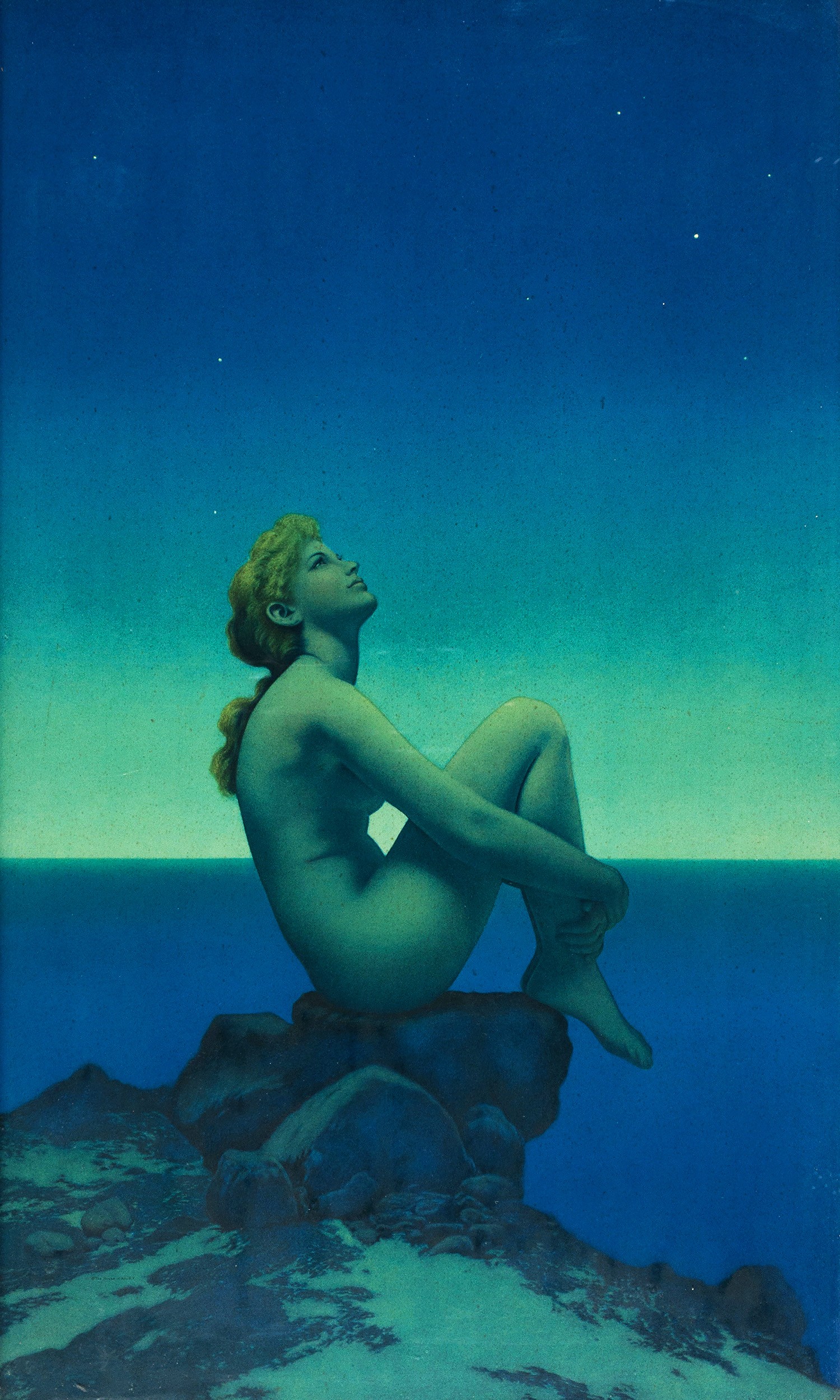 takie światło pamiętam znikąd. Maxfield Parrish, praca 7.