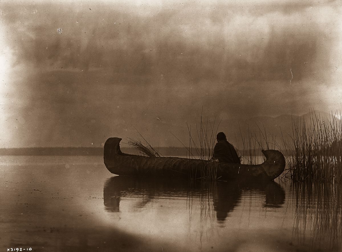 twarze zapisane na starych kliszach. Edward S. Curtis, praca 7.