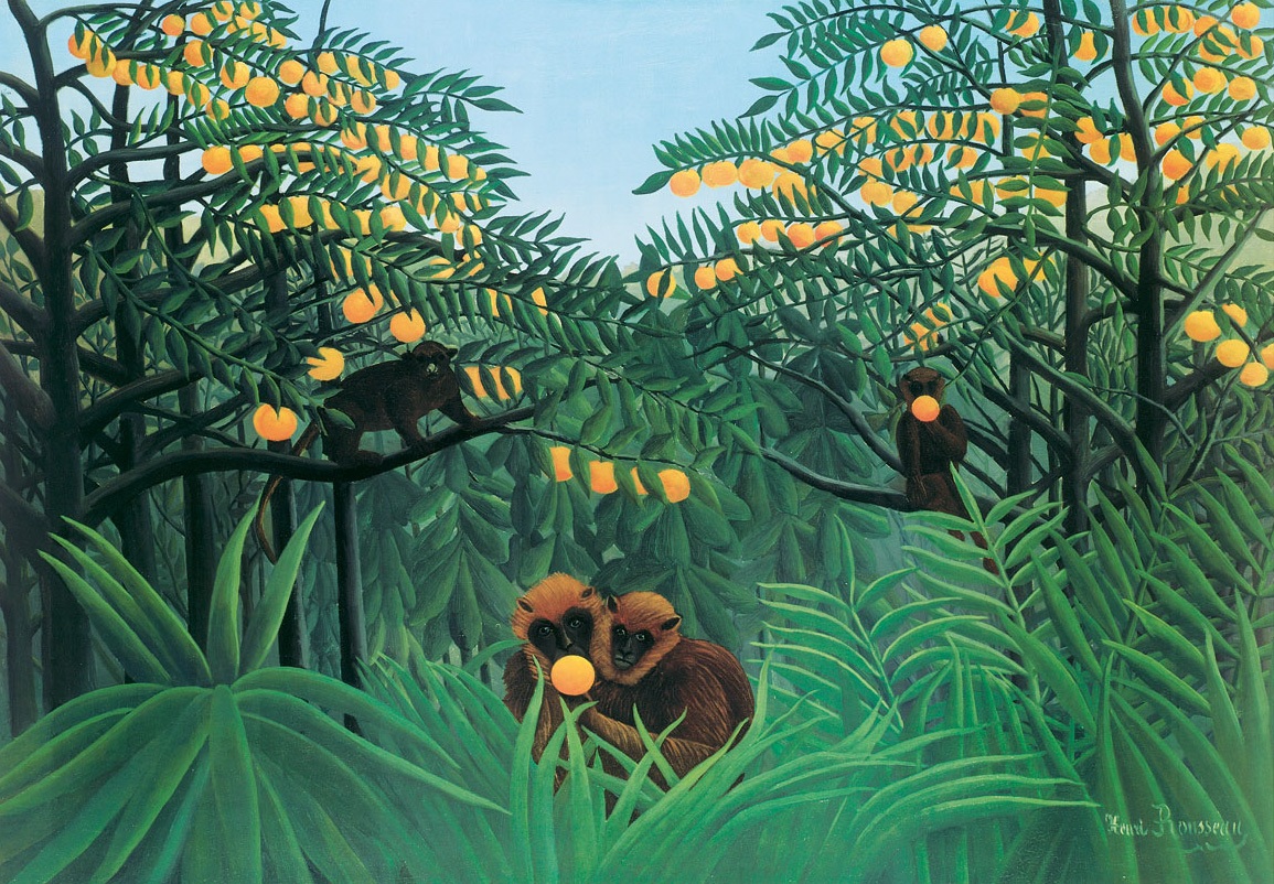 nigdy nie byłem w tej dżungli. Henri Rousseau, praca 8.