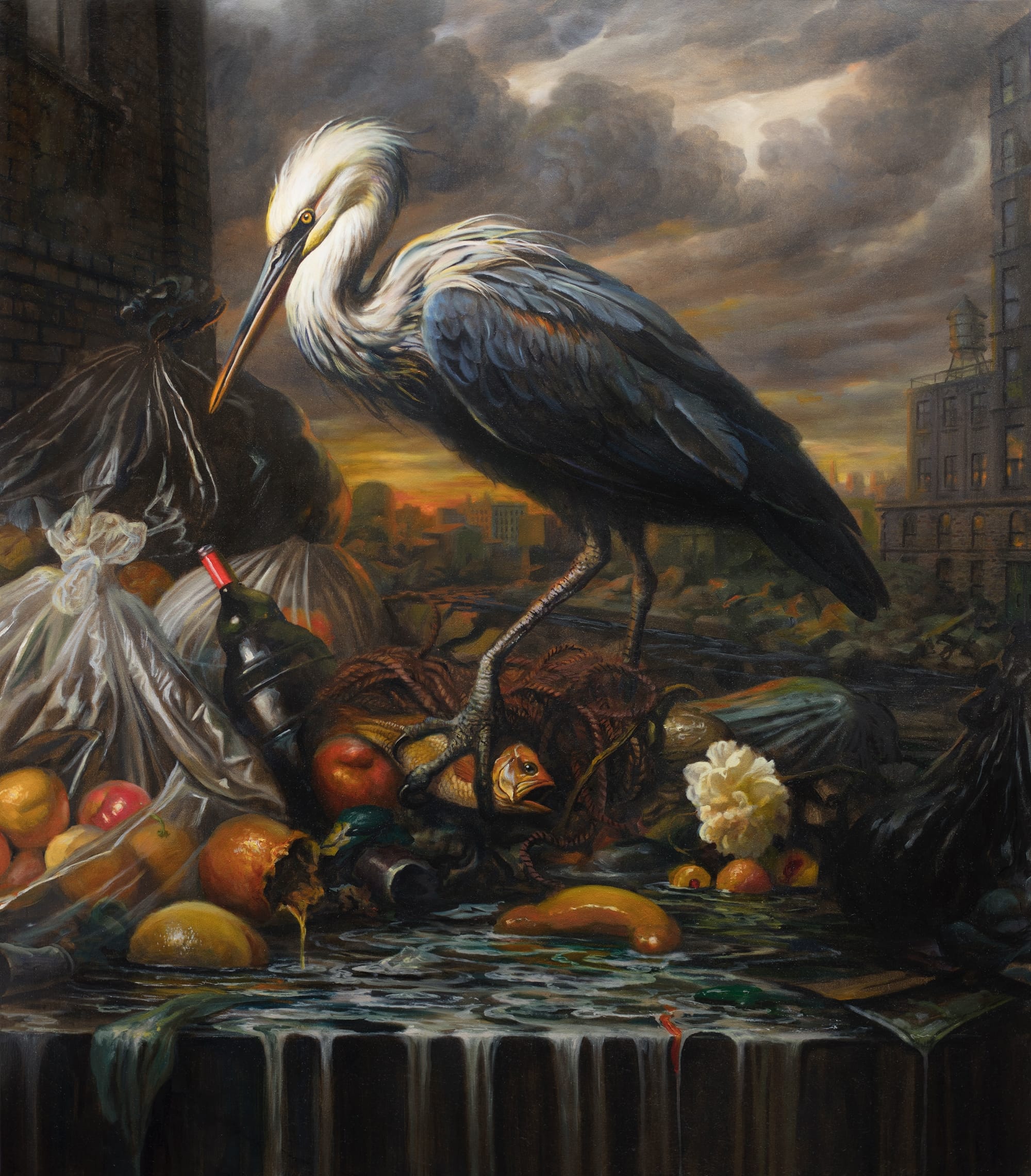 meduzy przyleciały do paproci. Martin Wittfooth, praca 1.