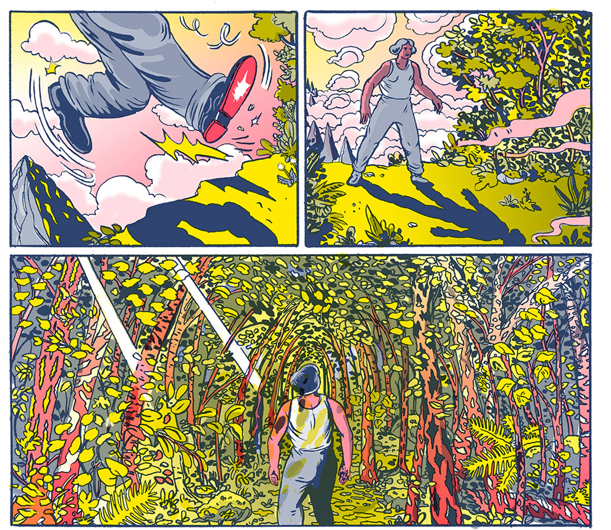 komiks nie może usiedzieć w miejscu. Lale Westvind, praca 5.
