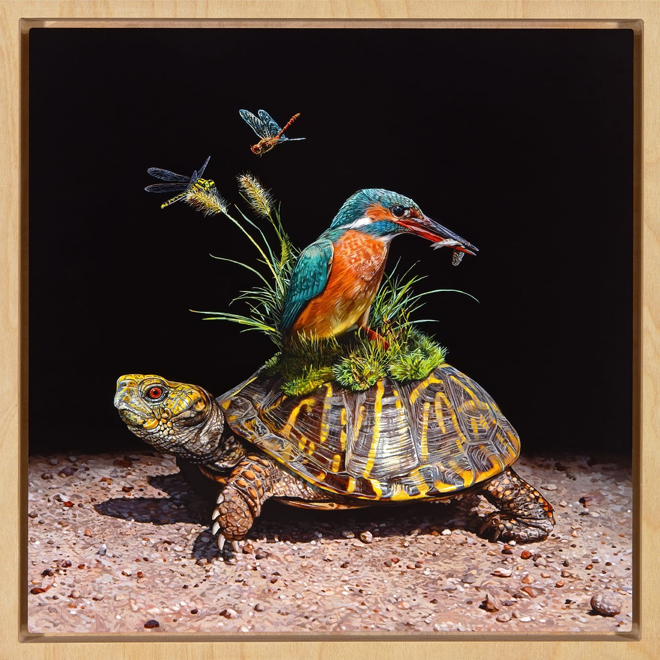 zwierzęta szukają bezpiecznego przejścia. Lisa Ericson, praca 6.