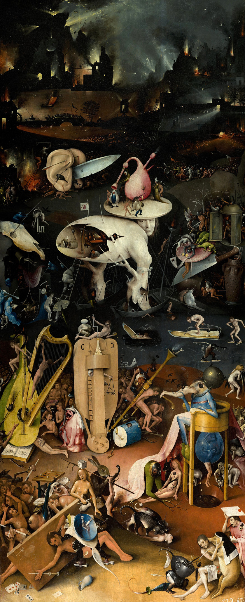 tylko nie depcz tych rozkoszy. Hieronymus Bosch, praca 6.