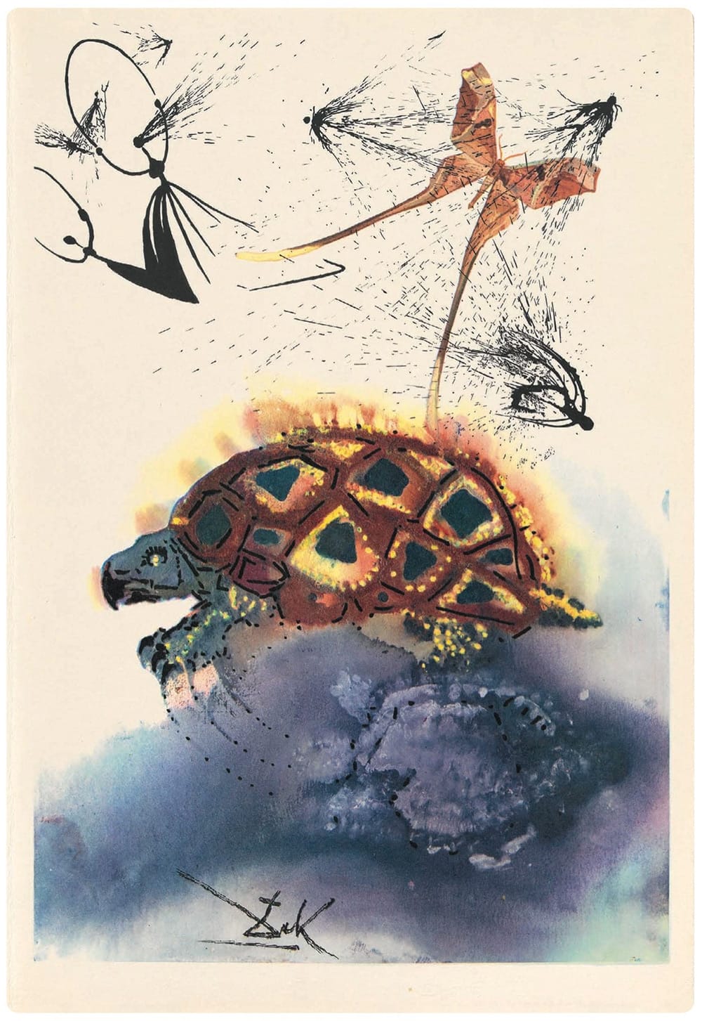 alicja trafiła do jeszcze dziwniejszej krainy. Salvador Dalí, praca 10.