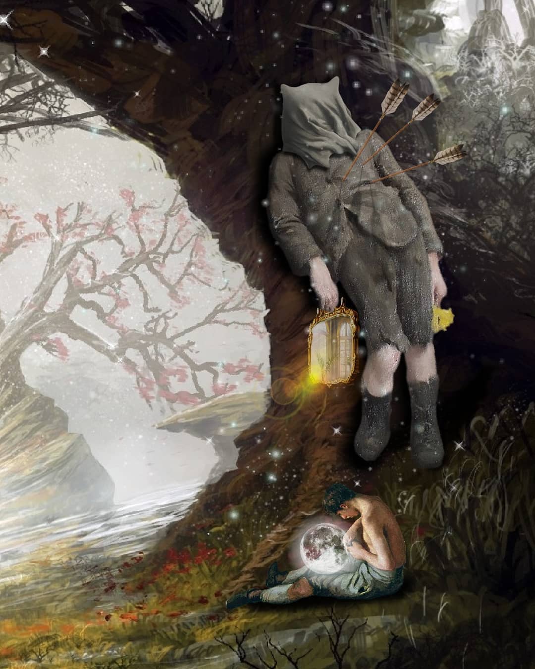 stare wycinki mają mroczne zamiary. Andrew Blucha, praca 6.