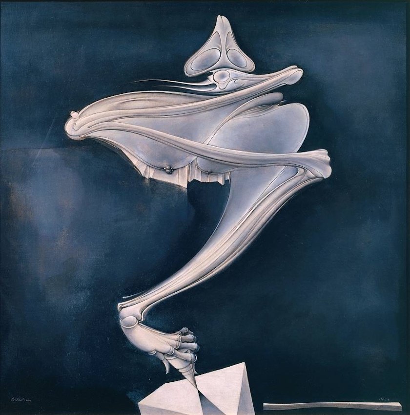 lalka nie chce leżeć spokojnie. Hans Bellmer, praca 8.