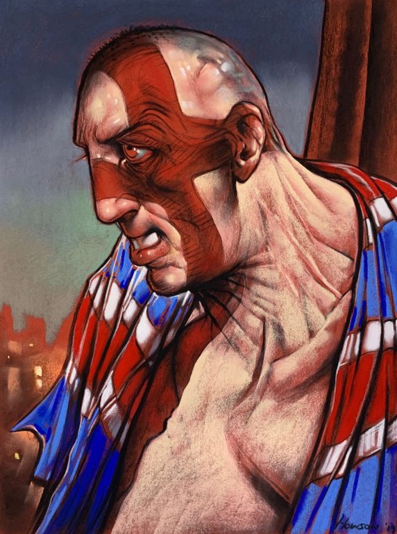 ile człowiek potrafi znieść i zrobić. Peter Howson, praca 5.