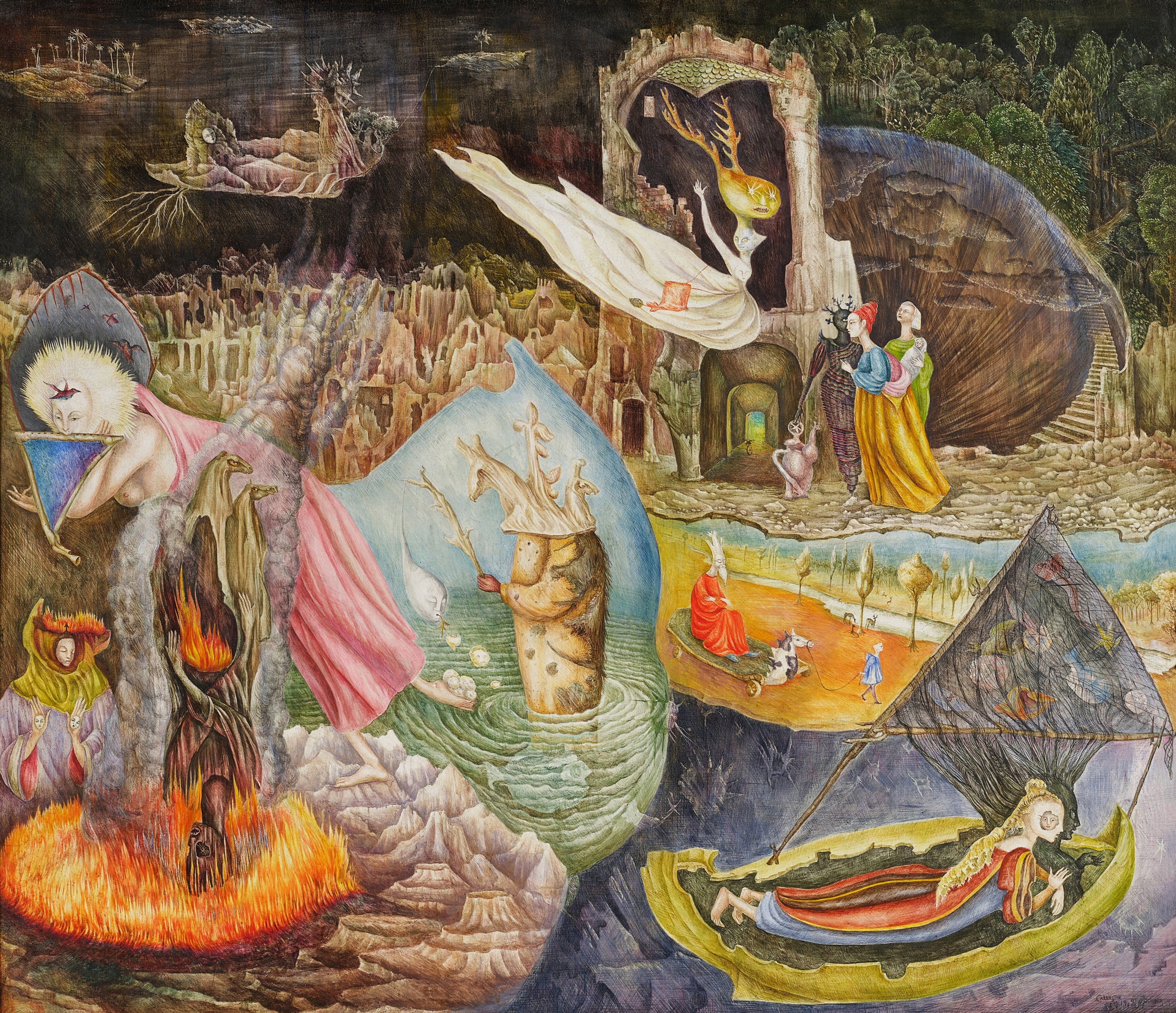 kochany koszmarze, piszę do ciebie. Leonora Carrington, praca 3.