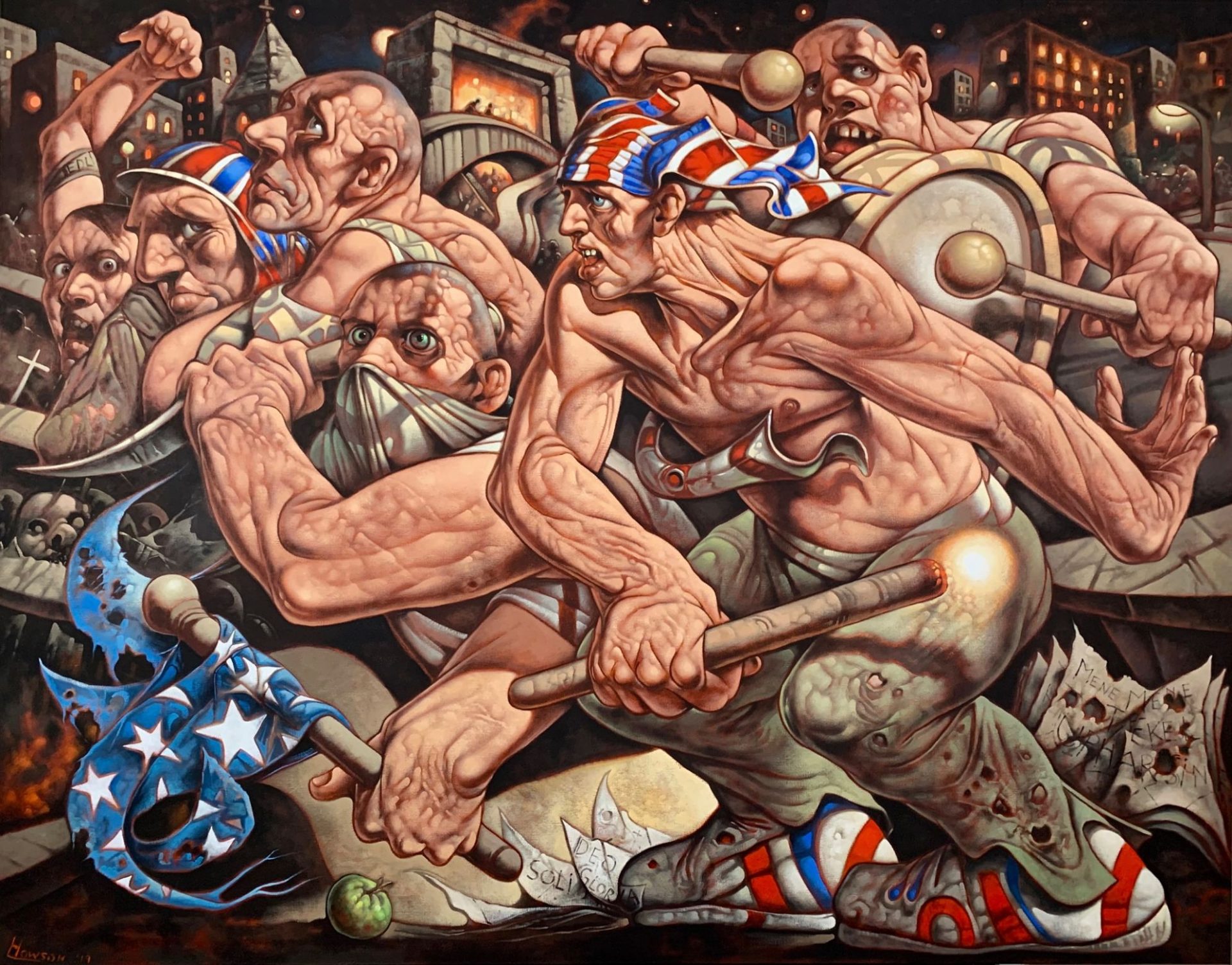 ile człowiek potrafi znieść i zrobić. Peter Howson, praca 1.