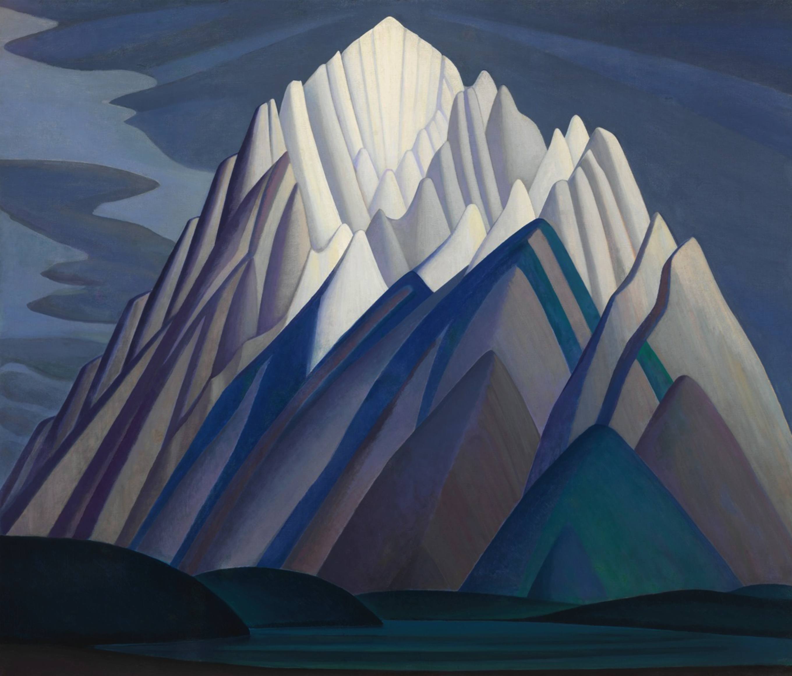 wyżej robi się ciszej. Lawren Harris, praca 2.