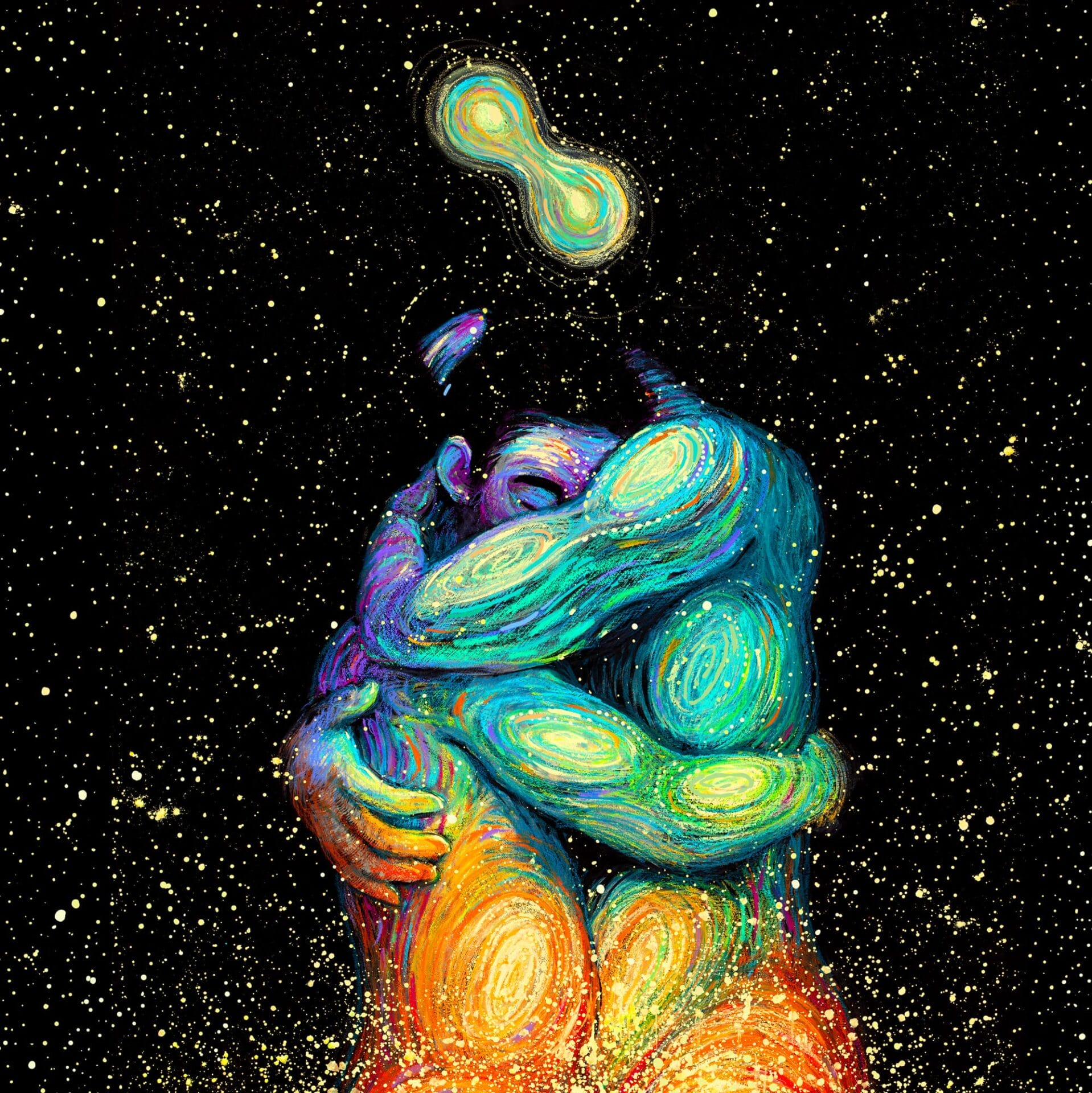 światło rozsypało się na małe kreski. James R. Eads, praca 5.