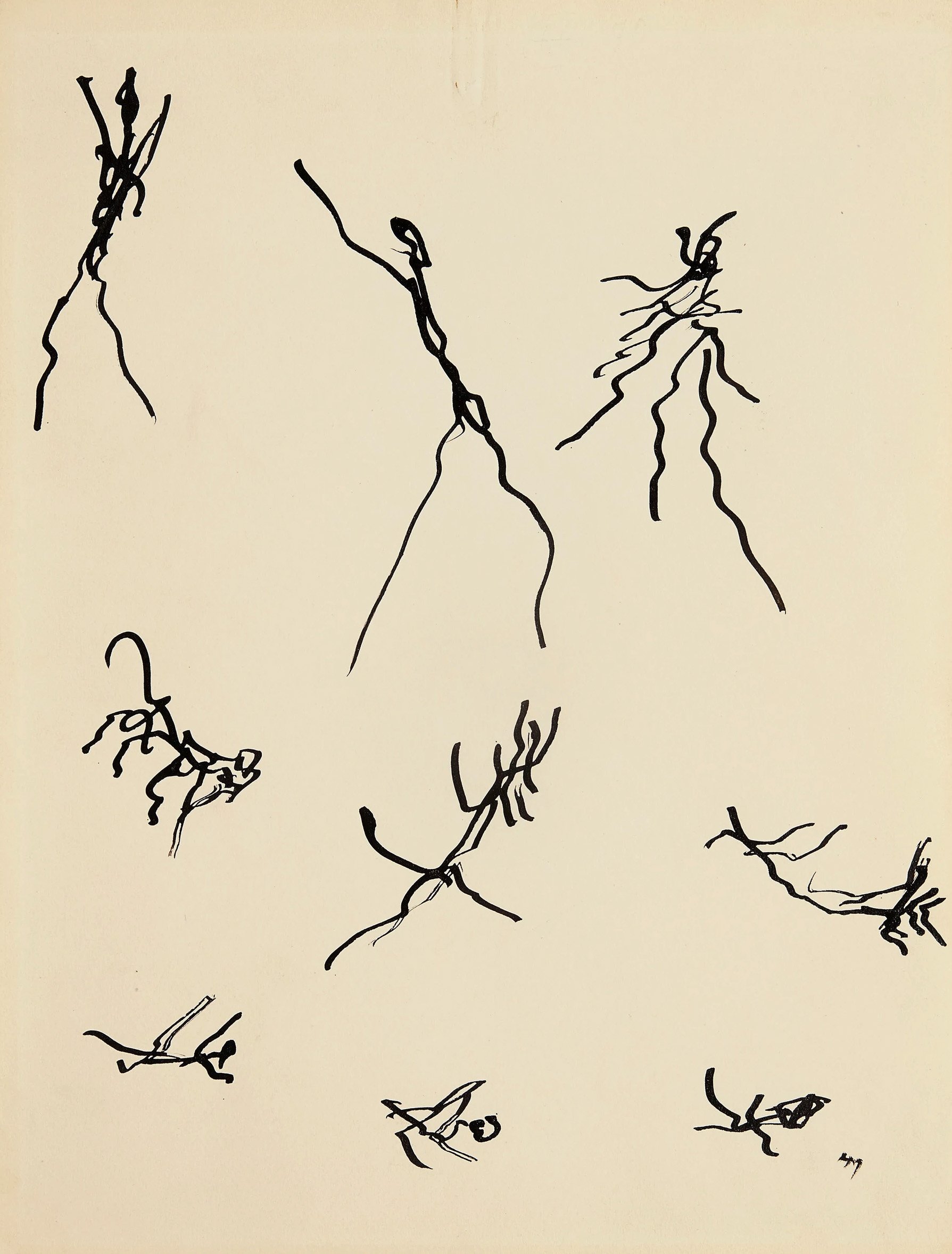 znaki piszą się same. Henri Michaux, praca 7.
