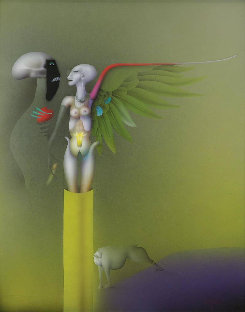wyobraźnia zostawiła odciski palców. Paul Wunderlich, praca 1.