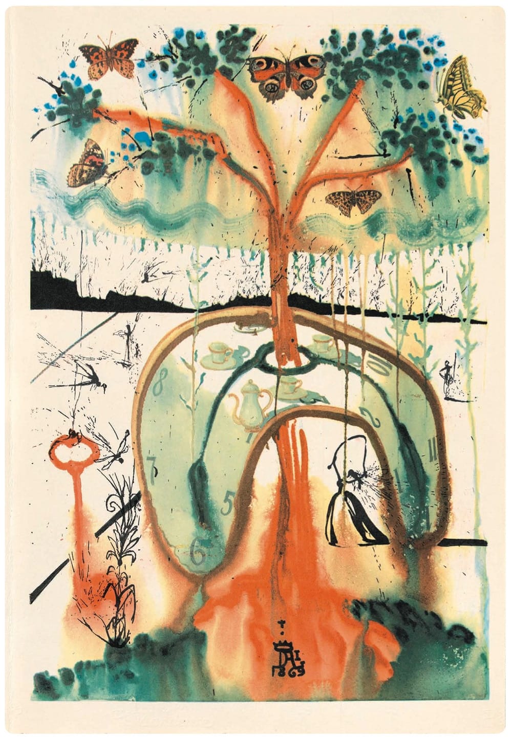 alicja trafiła do jeszcze dziwniejszej krainy. Salvador Dalí, praca 8.