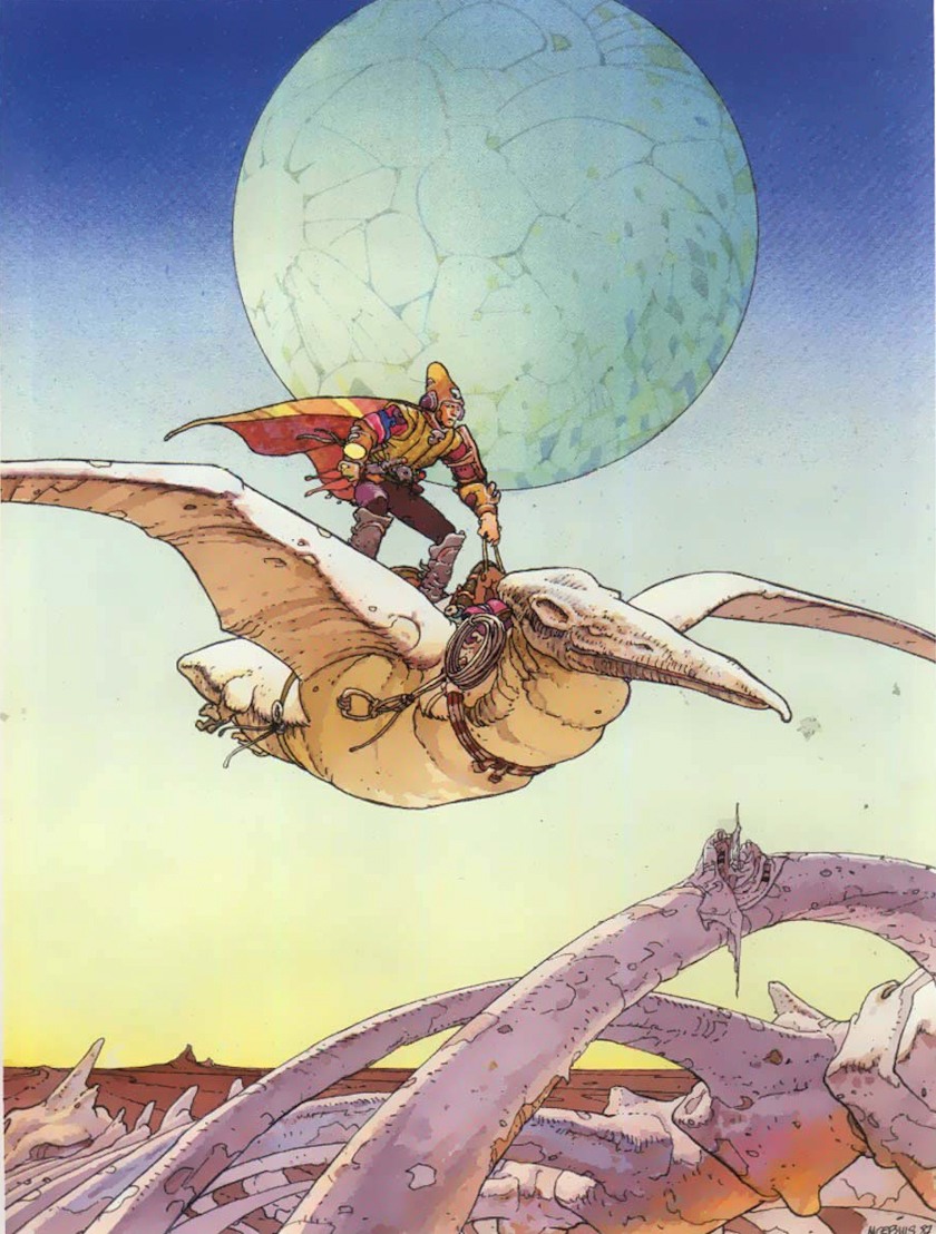 pokolorujmy sobie obcą planetę. Moebius (Jean Giraud), praca 4.