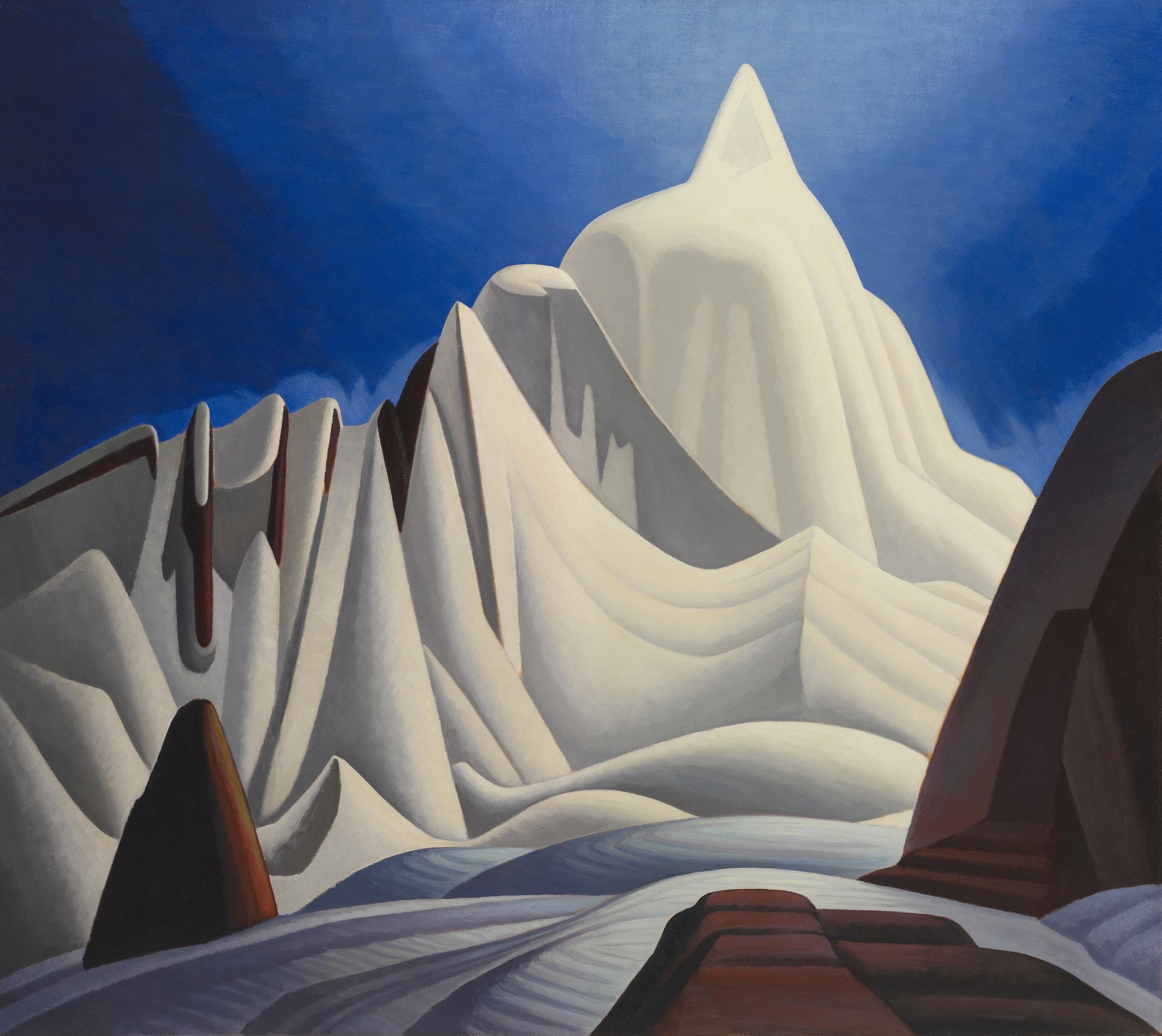 wyżej robi się ciszej. Lawren Harris, praca 6.