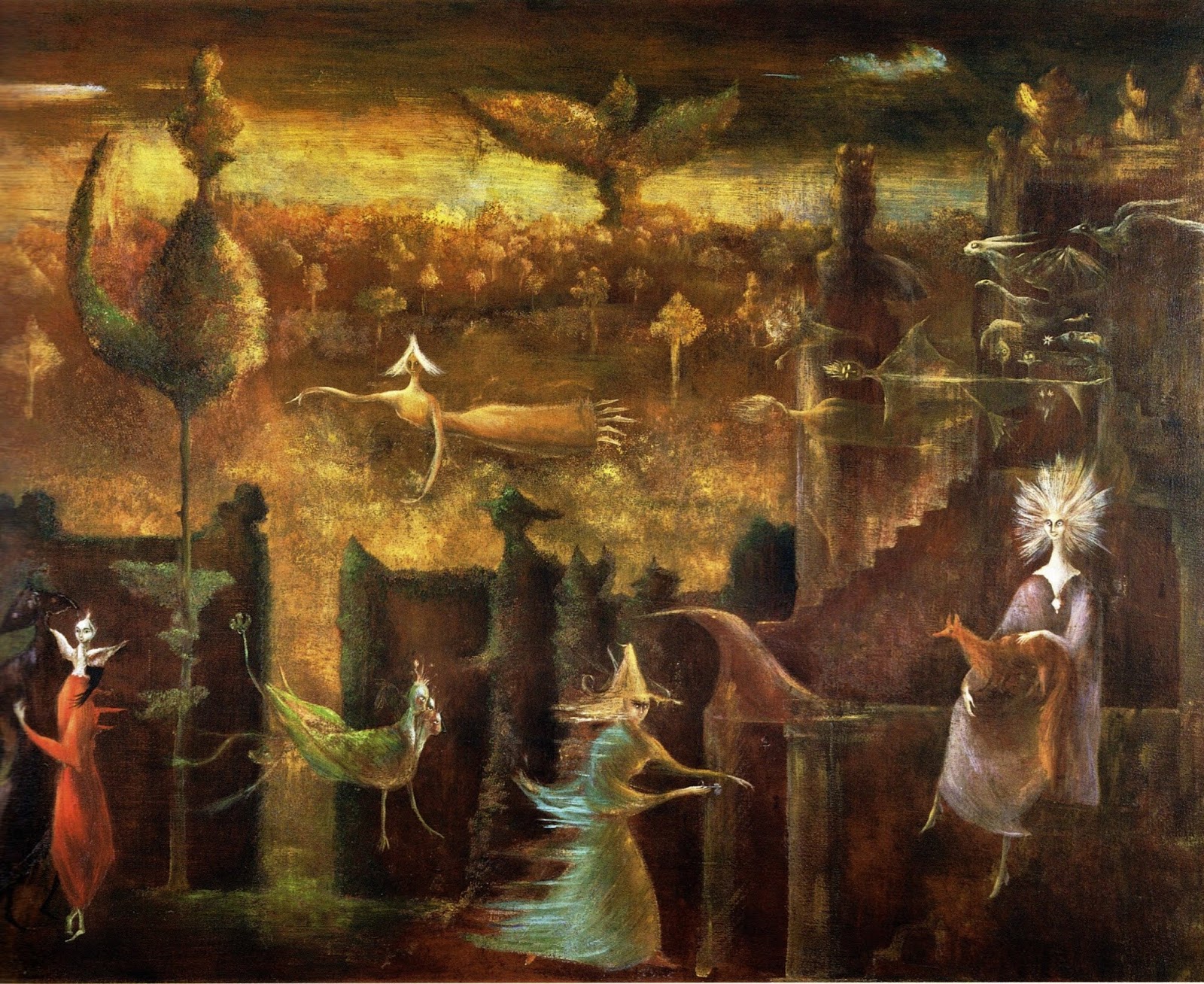 kochany koszmarze, piszę do ciebie. Leonora Carrington, praca 4.