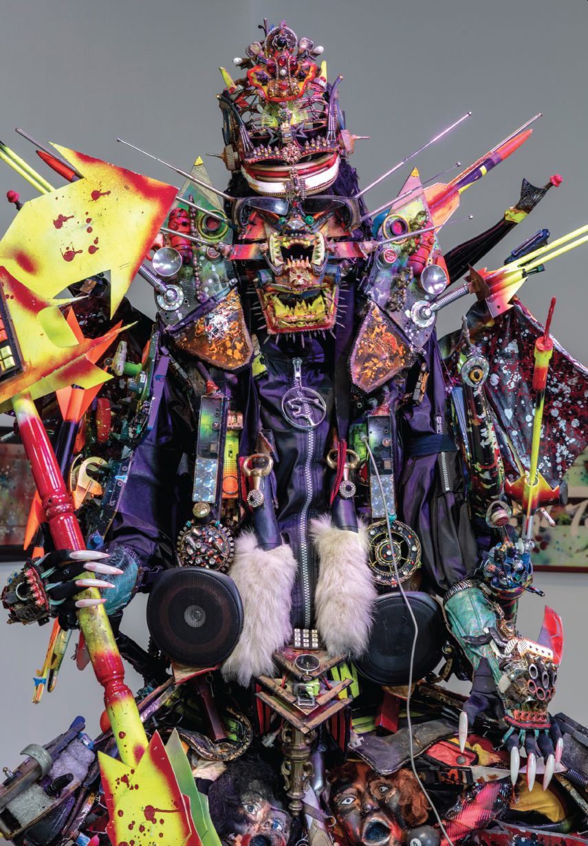 litery szykują się do odlotu. Rammellzee, praca 5.