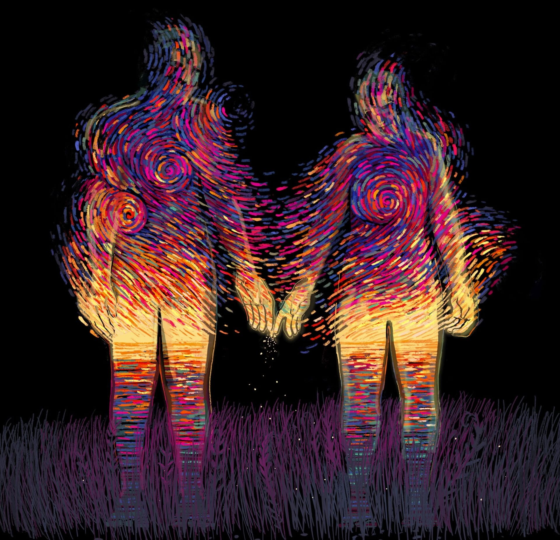 światło rozsypało się na małe kreski. James R. Eads, praca 3.