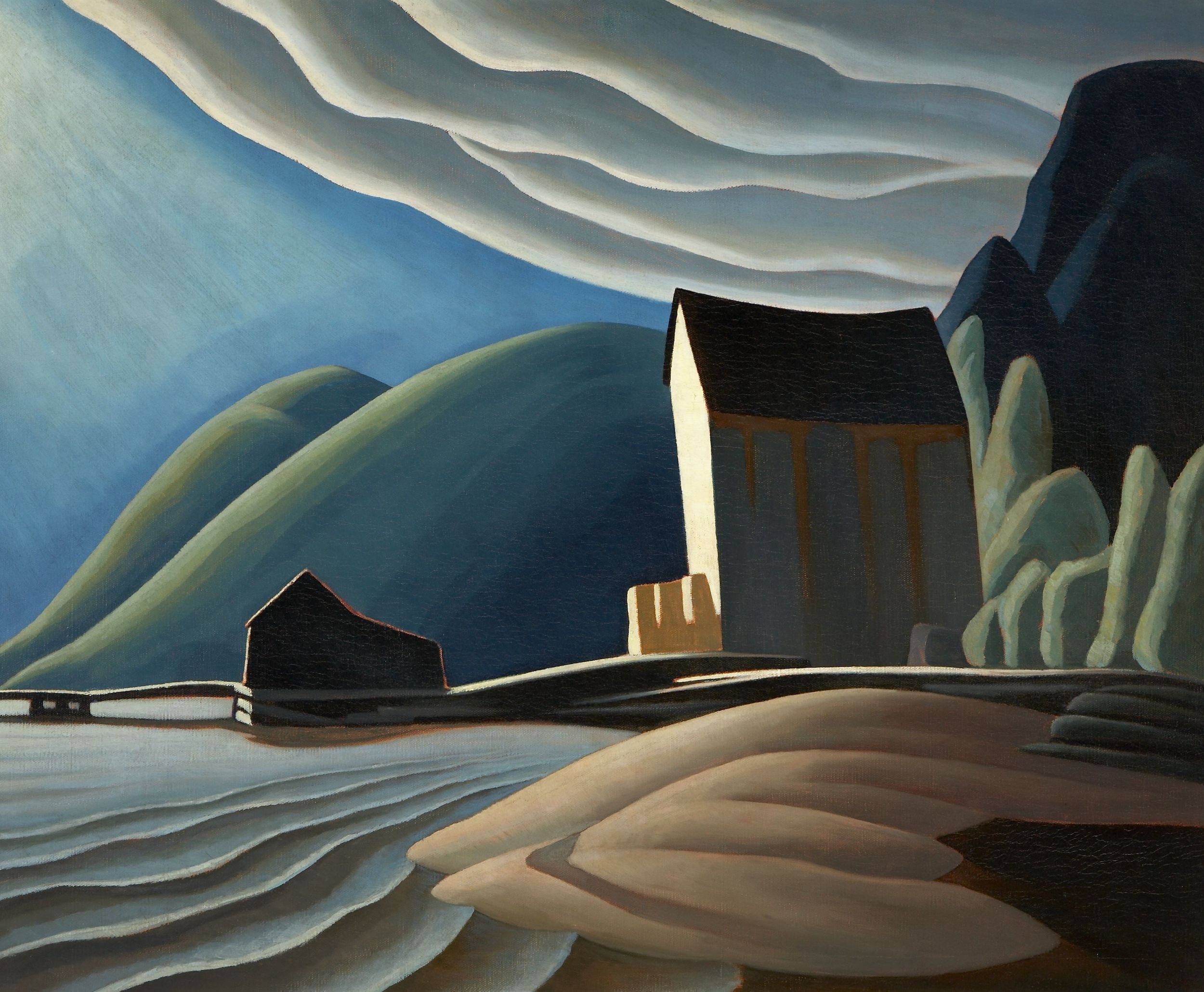 wyżej robi się ciszej. Lawren Harris, praca 9.