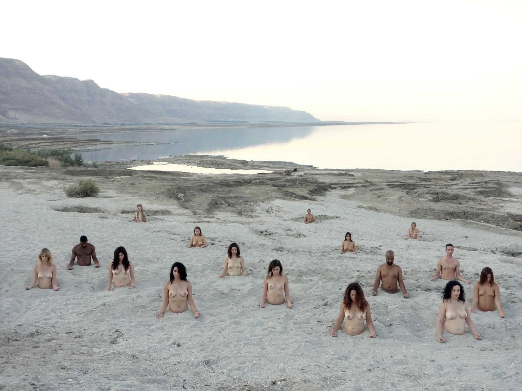 miasto na chwilę zdjęło ubranie. Spencer Tunick, praca 9.