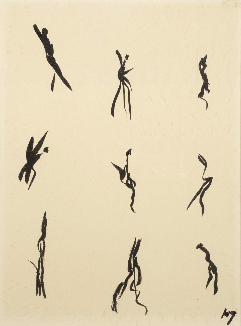 znaki piszą się same. Henri Michaux, praca 8.