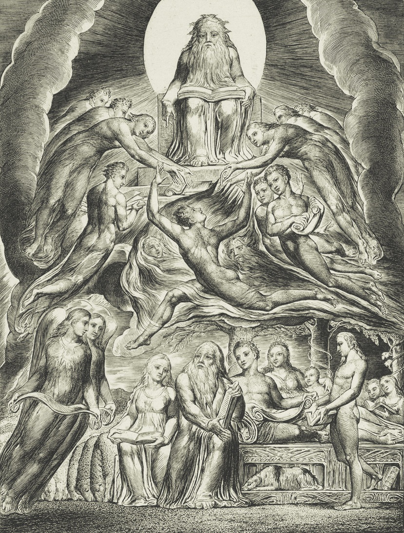 hiob rozmawia z ciemnością. William Blake, praca 3.