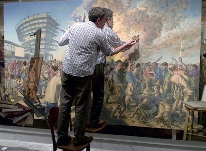 historia sztuki wylała się ze snu. F. Scott Hess, praca 6.
