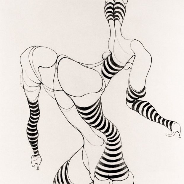 lalka nie chce leżeć spokojnie. Hans Bellmer, praca 5.