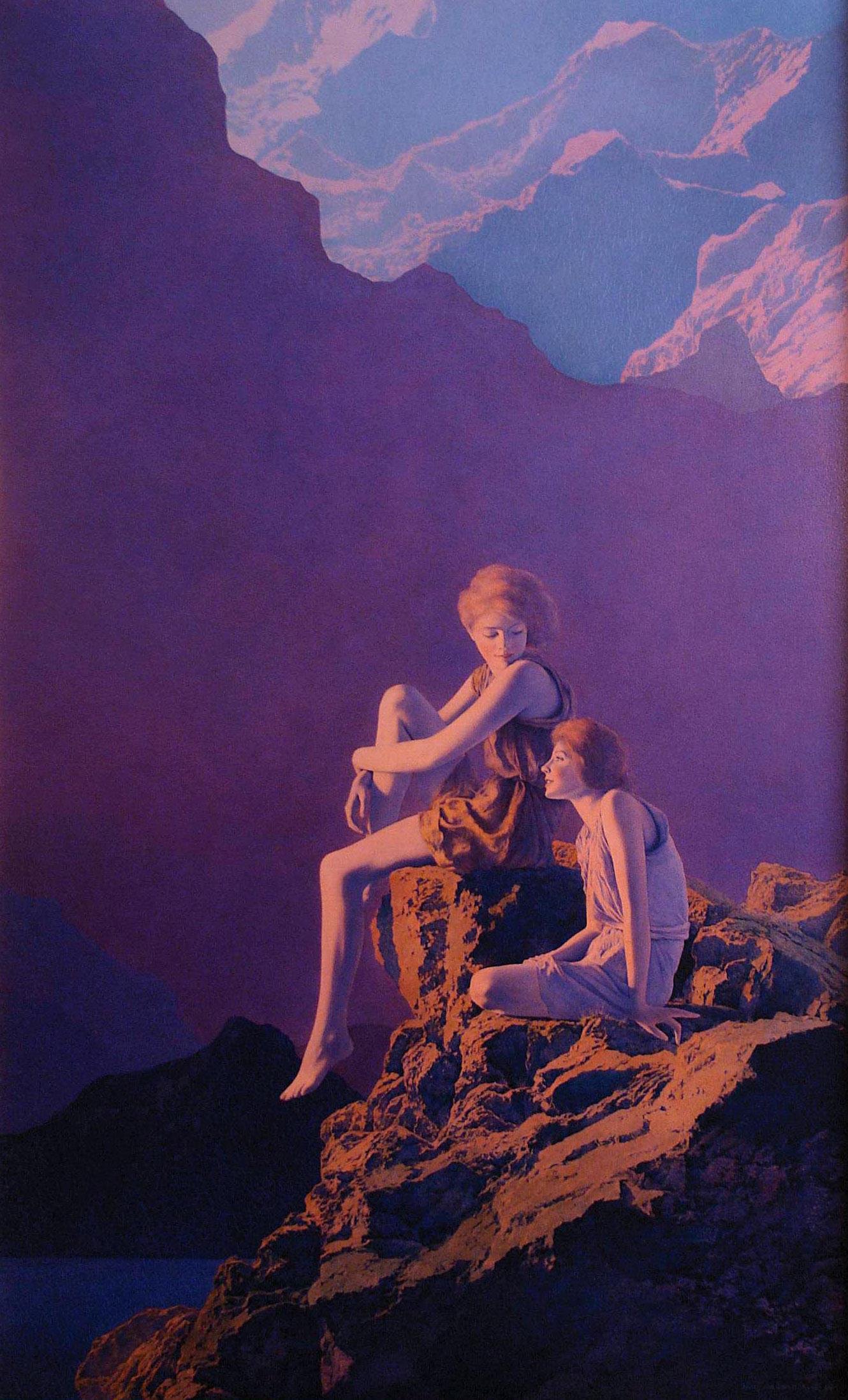 takie światło pamiętam znikąd. Maxfield Parrish, praca 5.