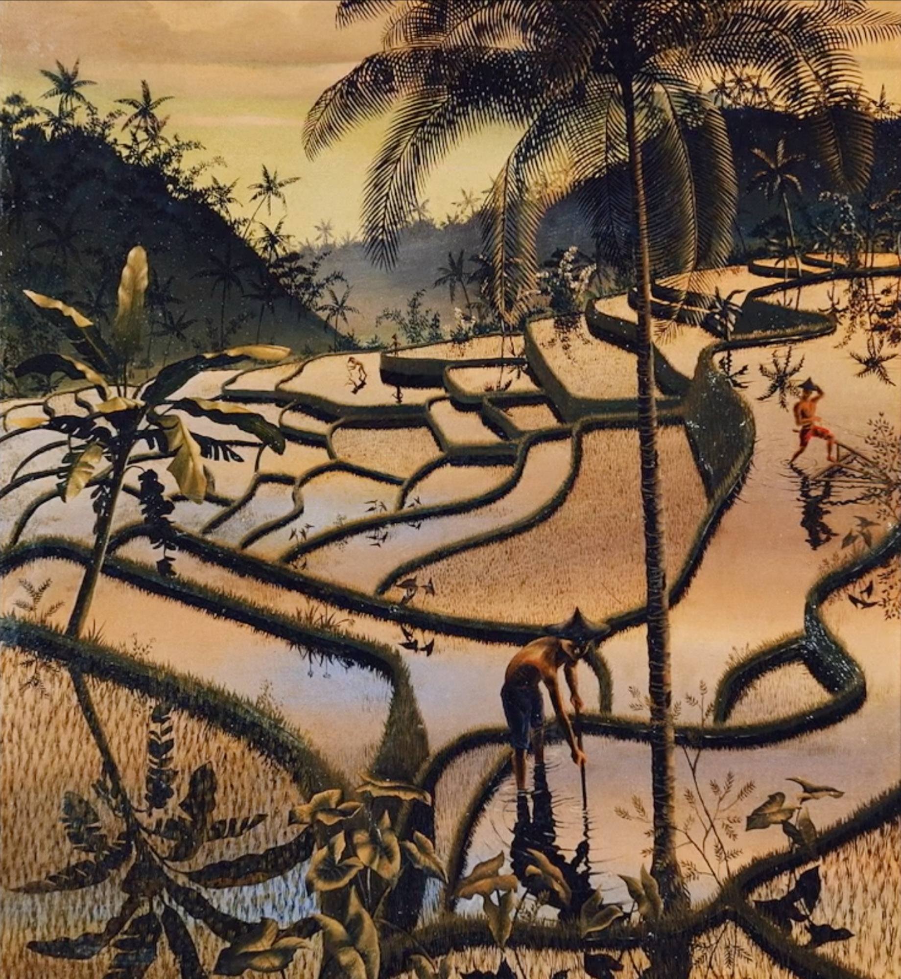 bali na samym brzegu nieba. Walter Spies, praca 8.