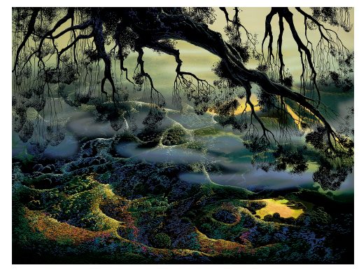 dolina pamięta inny porządek. Eyvind Earle, praca 9.