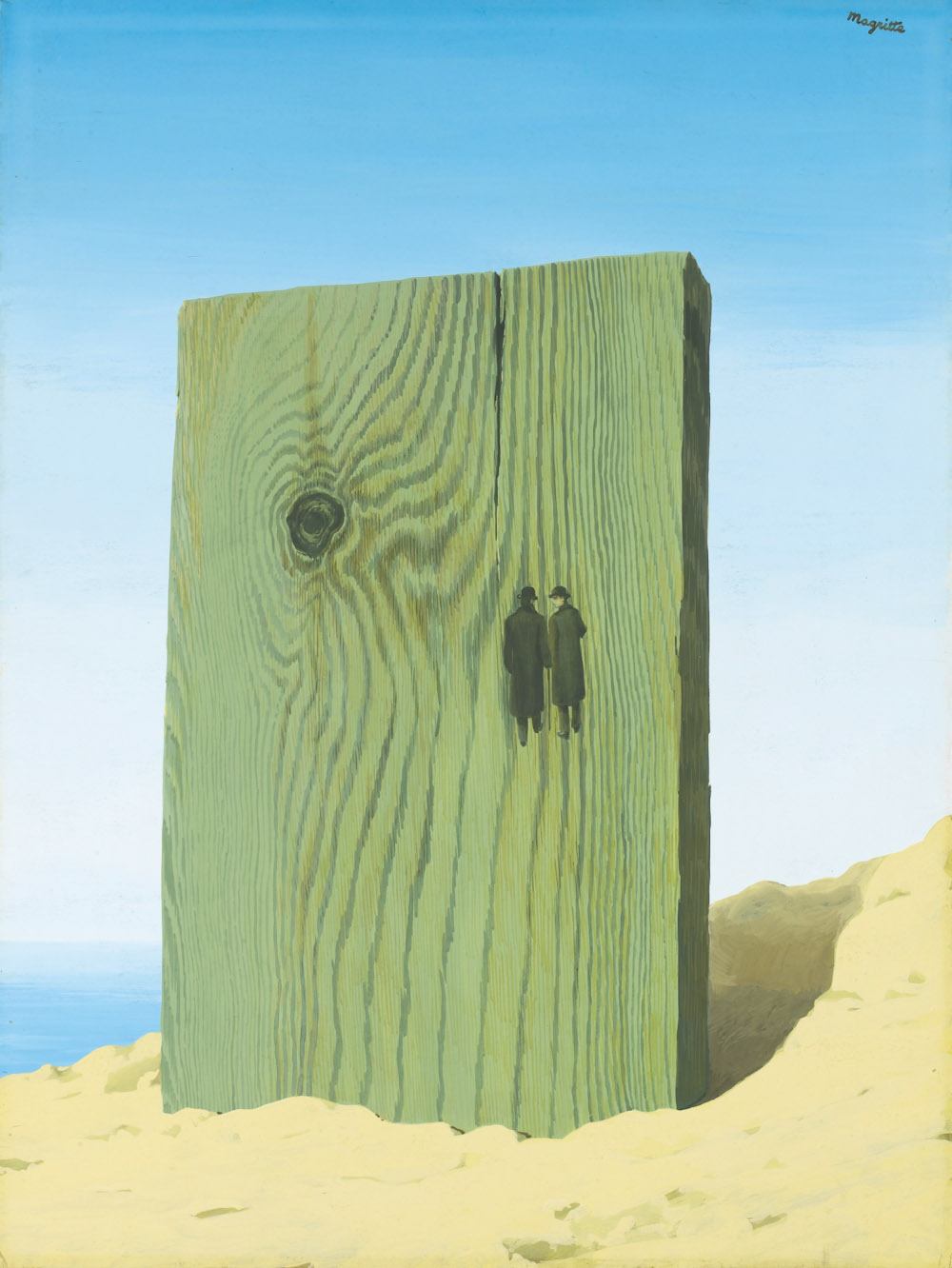 zwykłe przedmioty zaczęły krzyczeć. René Magritte, praca 10.