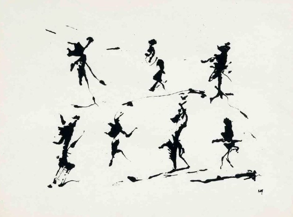 znaki piszą się same. Henri Michaux, praca 4.