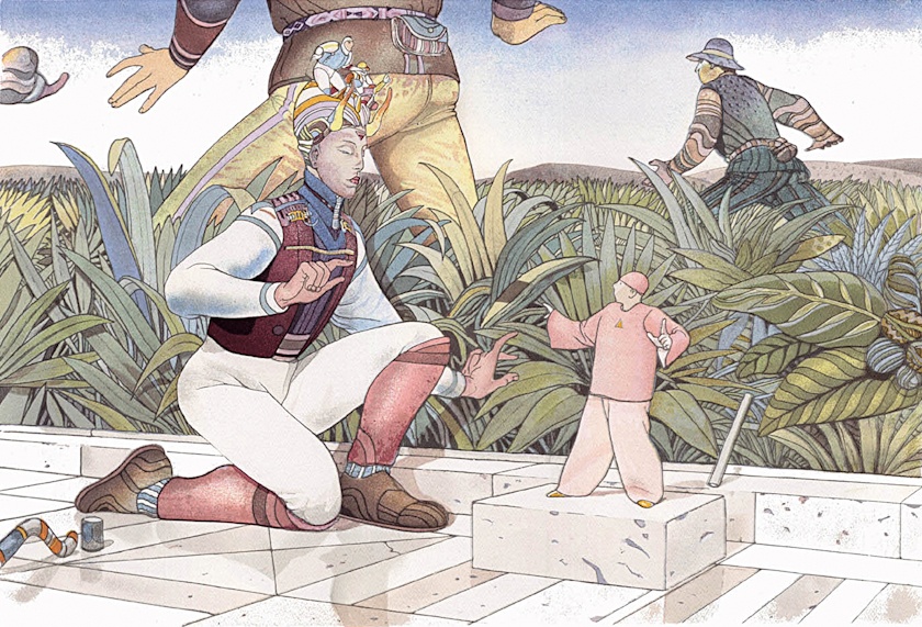 pokolorujmy sobie obcą planetę. Moebius (Jean Giraud), praca 5.