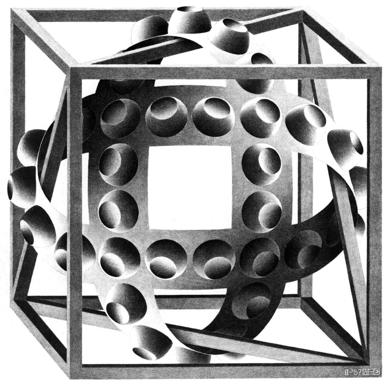 wracam schodami, które nie kończą się nigdy. M. C. Escher, praca 2.
