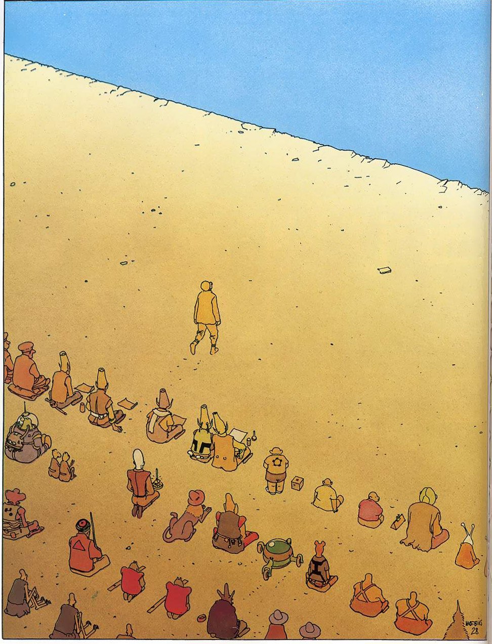 w edenie nikt nie pyta o drogę. Moebius (Jean Giraud), praca 8.