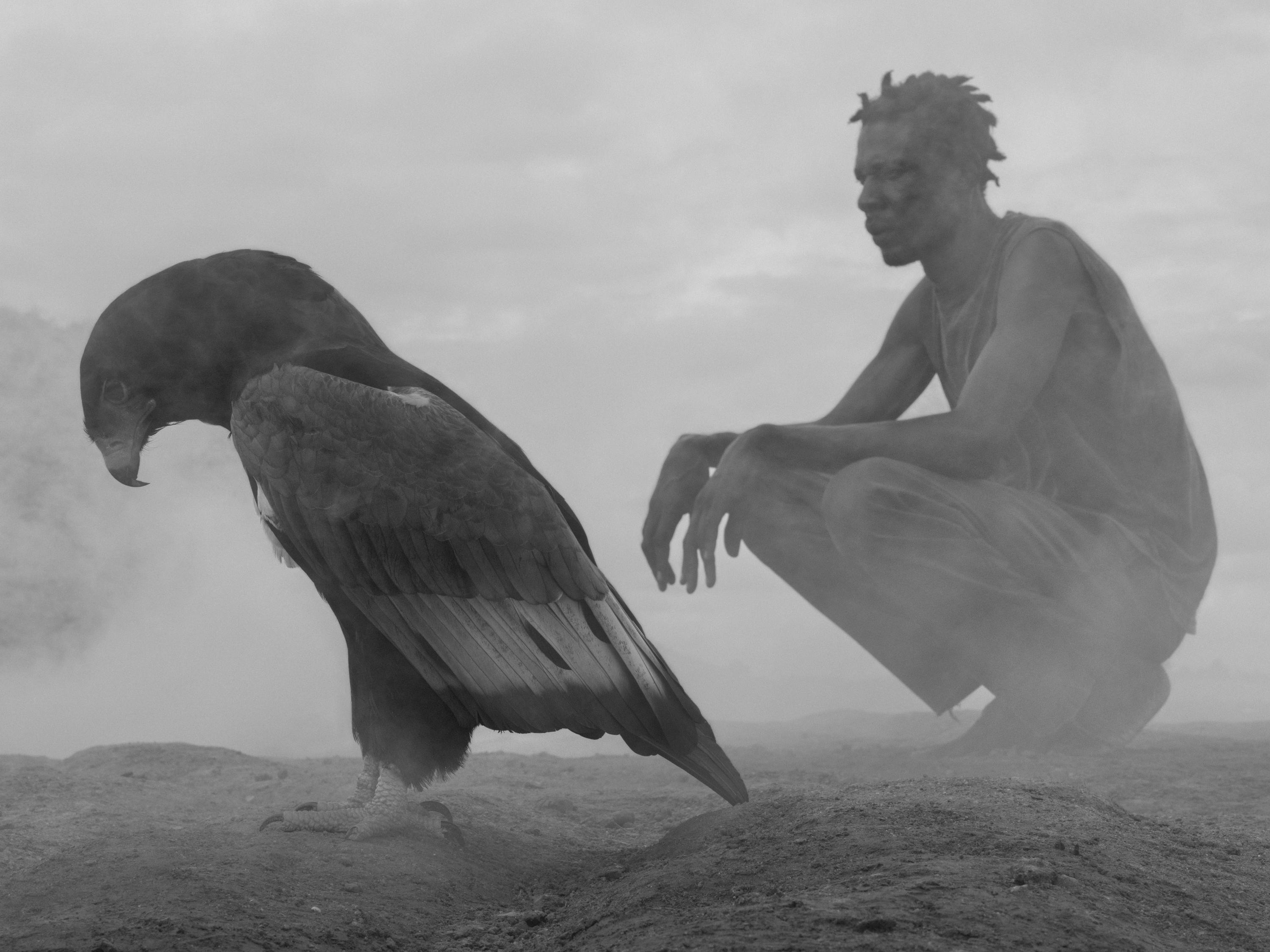 siedzimy razem przed końcem dnia. Nick Brandt, praca 6.
