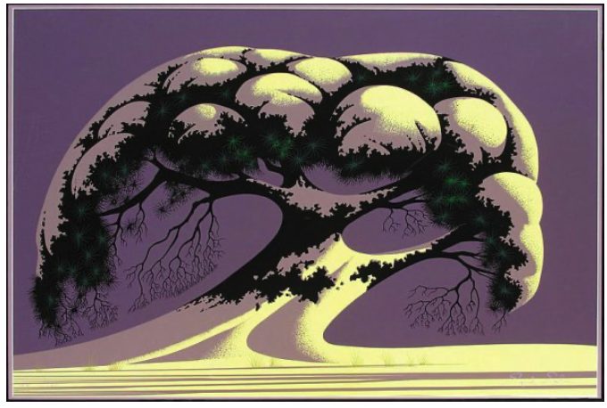 dolina pamięta inny porządek. Eyvind Earle, praca 10.