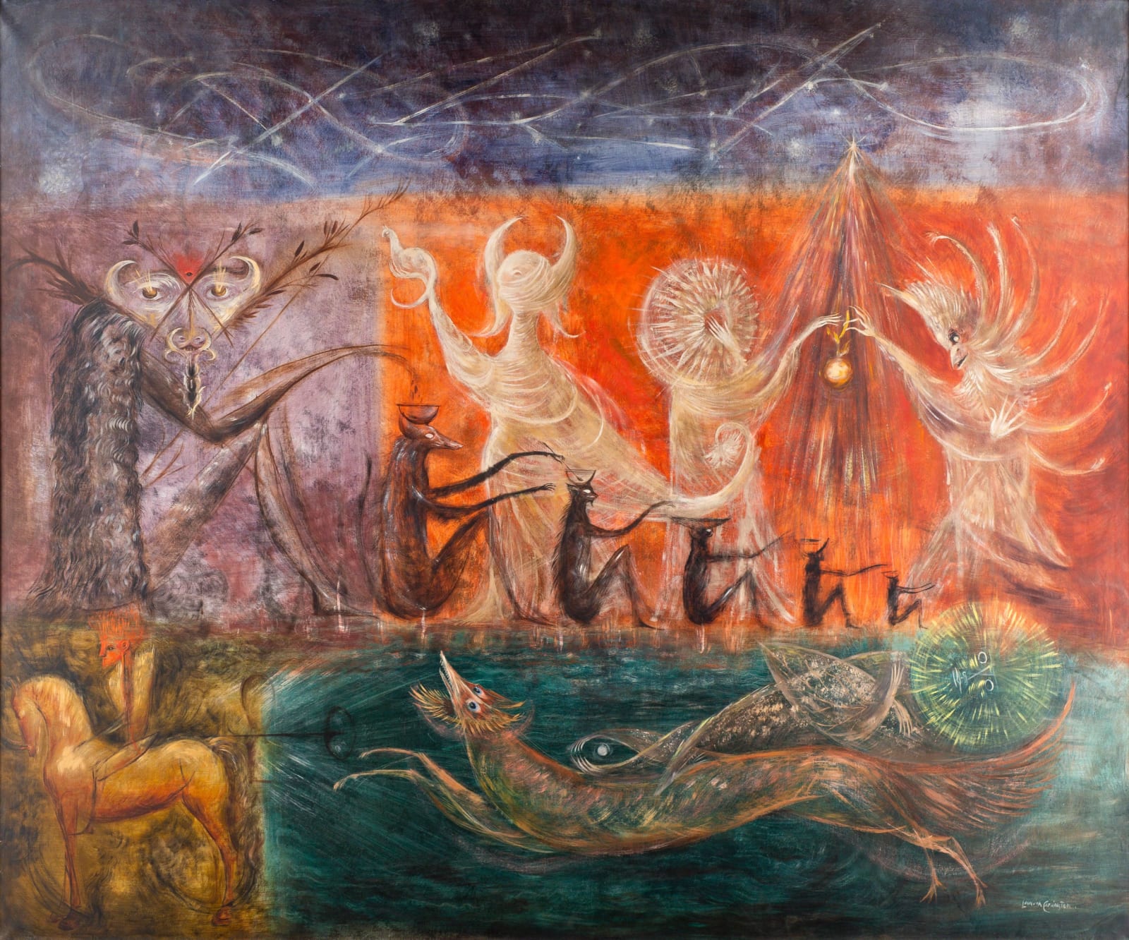 kochany koszmarze, piszę do ciebie. Leonora Carrington, praca 7.