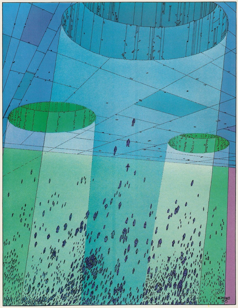 w edenie nikt nie pyta o drogę. Moebius (Jean Giraud), praca 9.